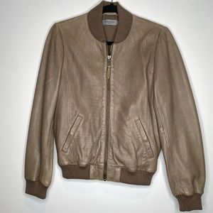 NWT Leather Bomber